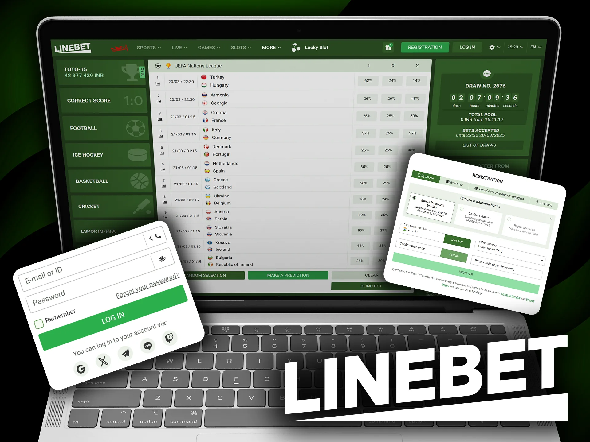 Step-by-step guide on how to play Toto at Linebet casino.