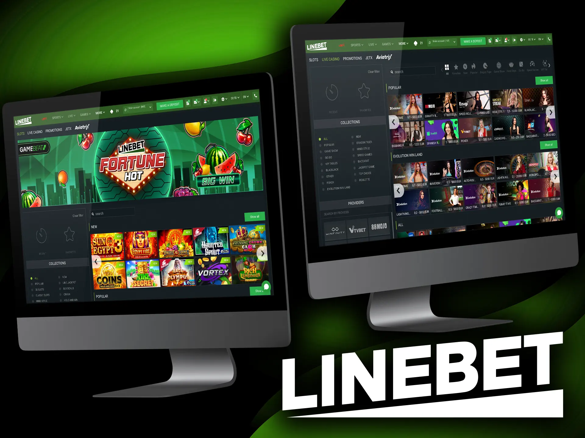 Exciting Online and Live Casino Games at Linebet to Explore.