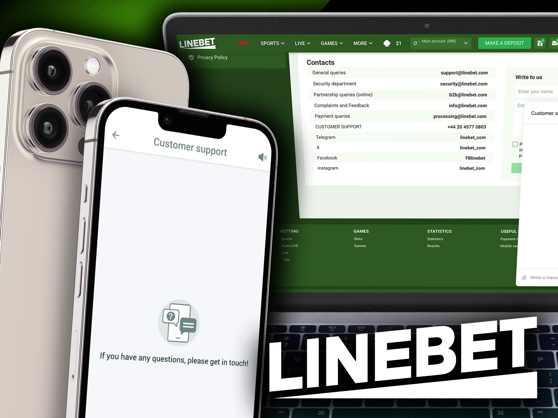 Contact channels at Linebet how to reach support.