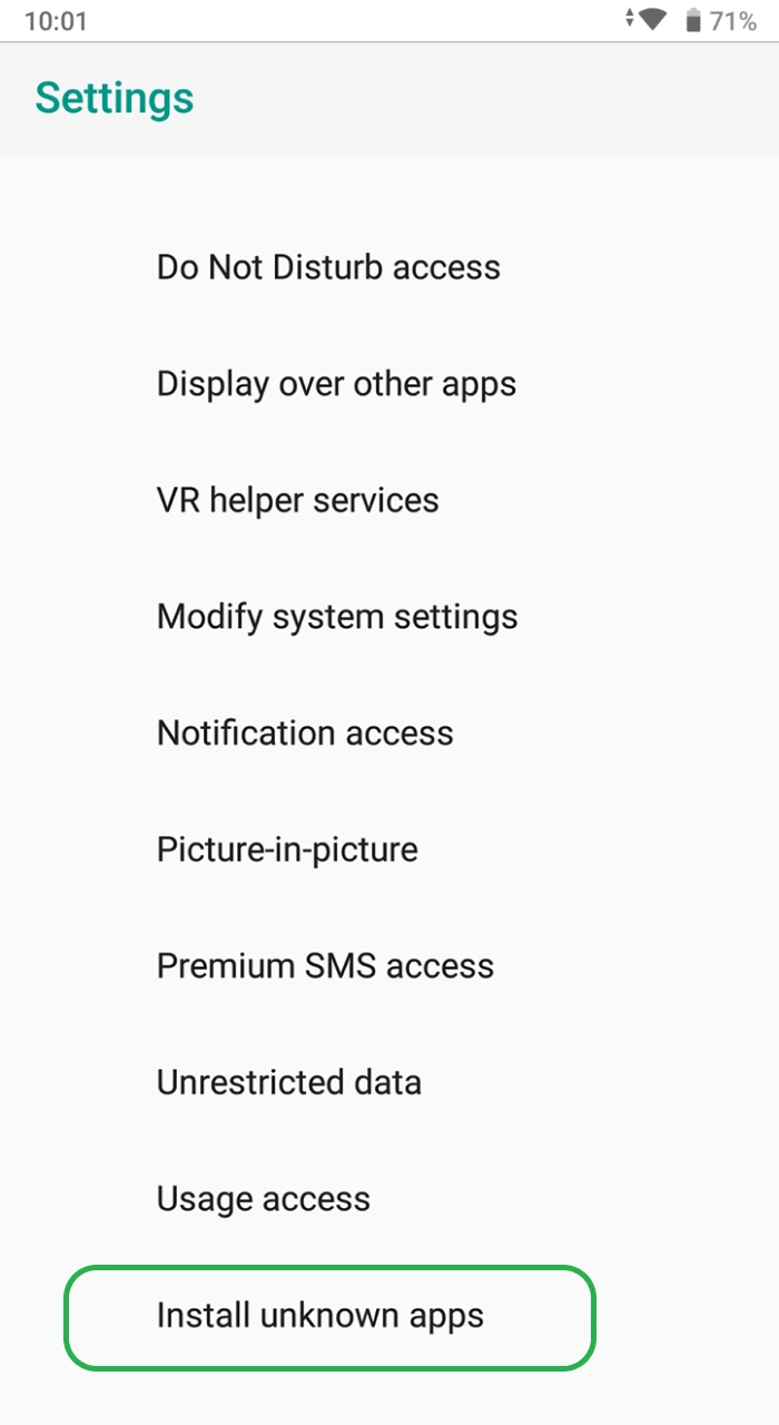 Set up and prepare your device to install the Linebet APK file