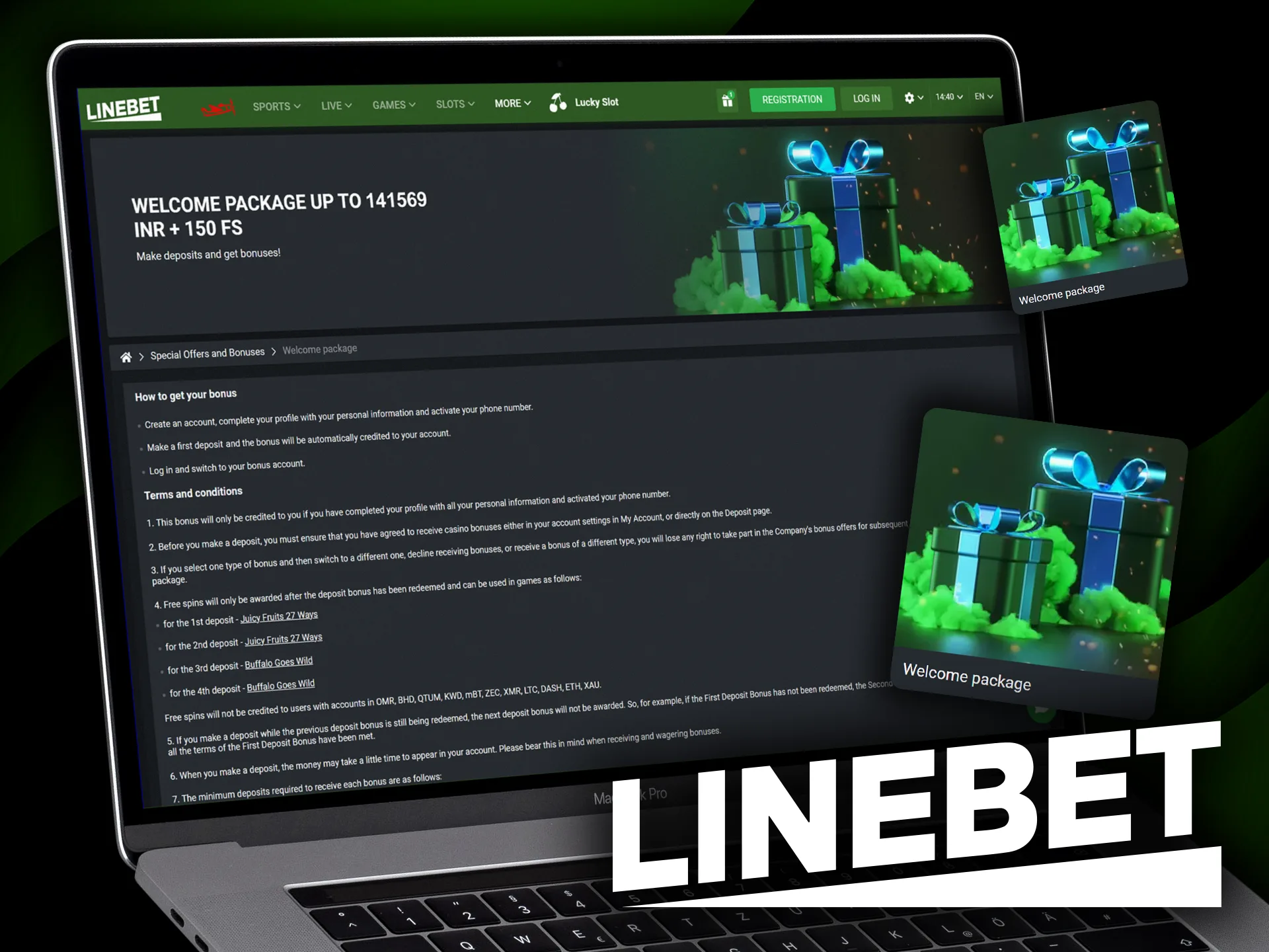 Linebet welcome package offers special perks for new users in India.