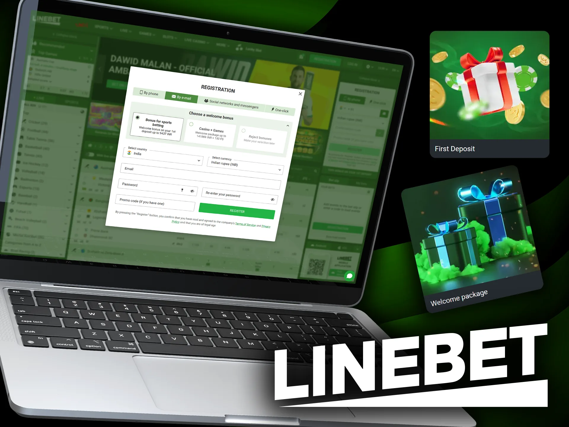 Get started with Linebet welcome offer and win big.