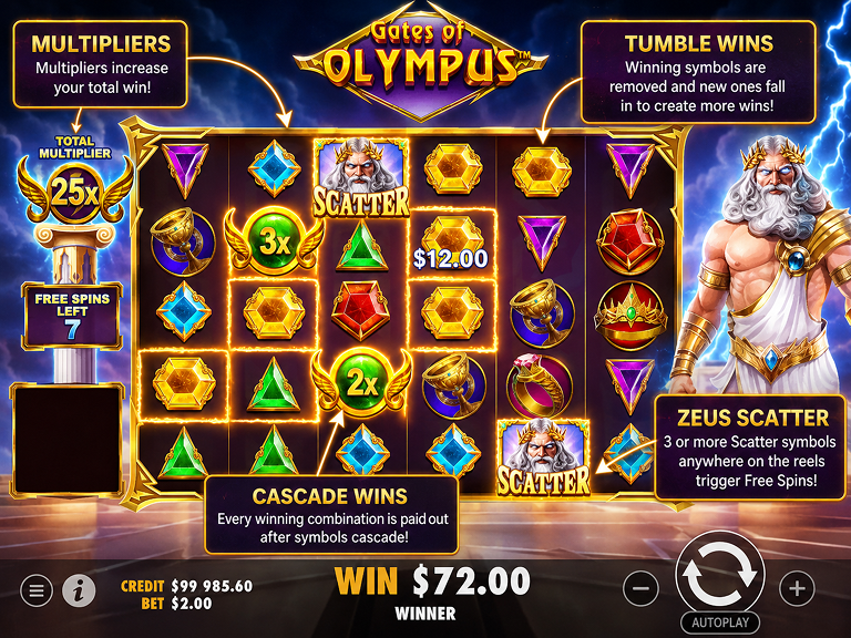 Linebet Gates of Olympus Super Scatter